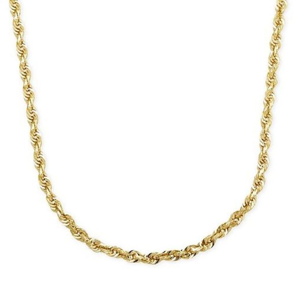 18K GOLD ROPE CHAIN! HIGH QUALITY - Picture 2 of 2